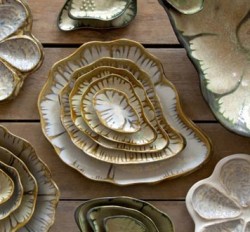 Coastal Ceramic Pottery Image, Five Gables Inn, East Boothbay, Maine