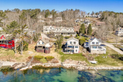 Adler's Cottage Overhead shots with water.